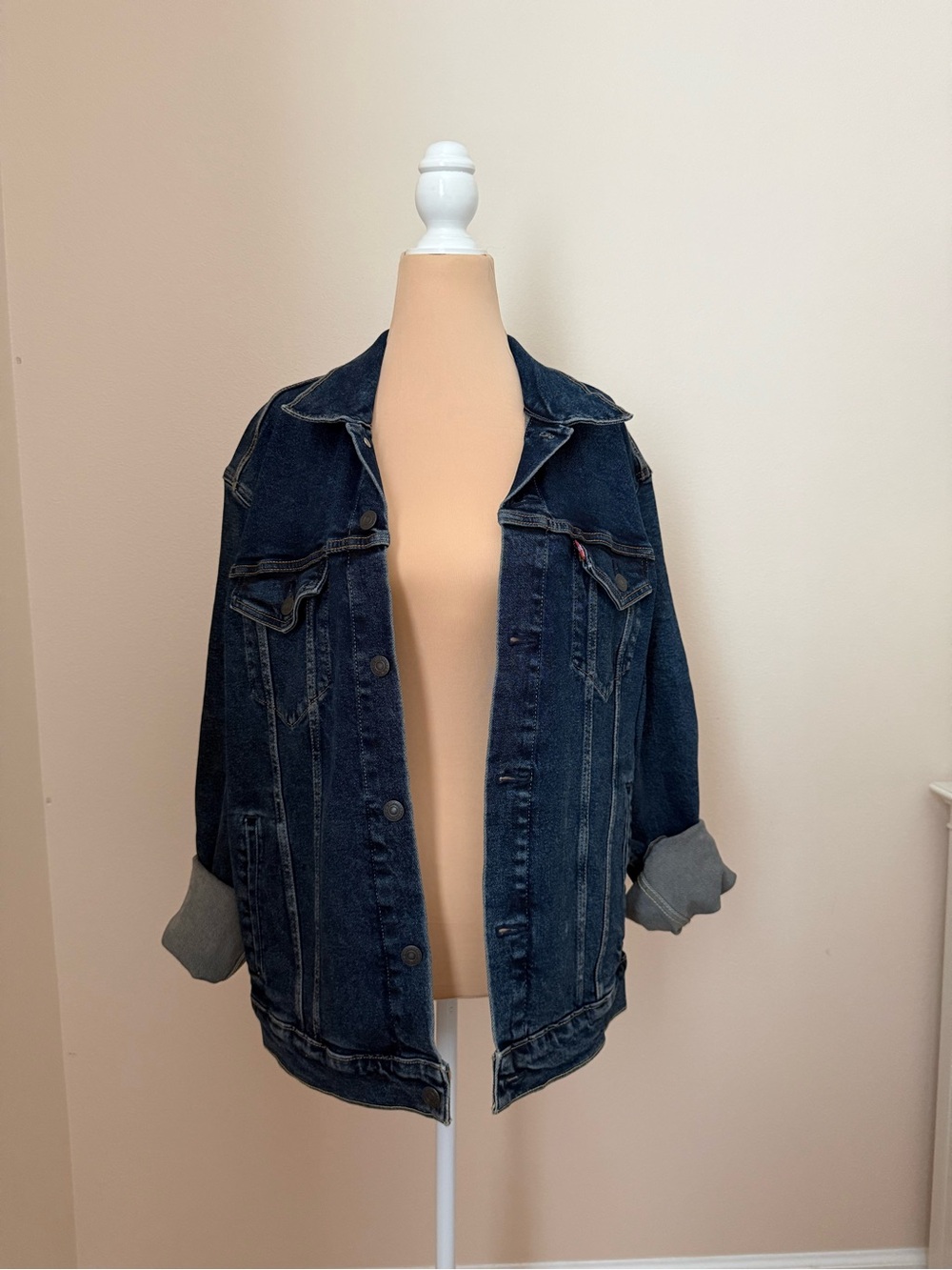 Levi's Men's Dark Wash Denim Trucker Jacket Size L